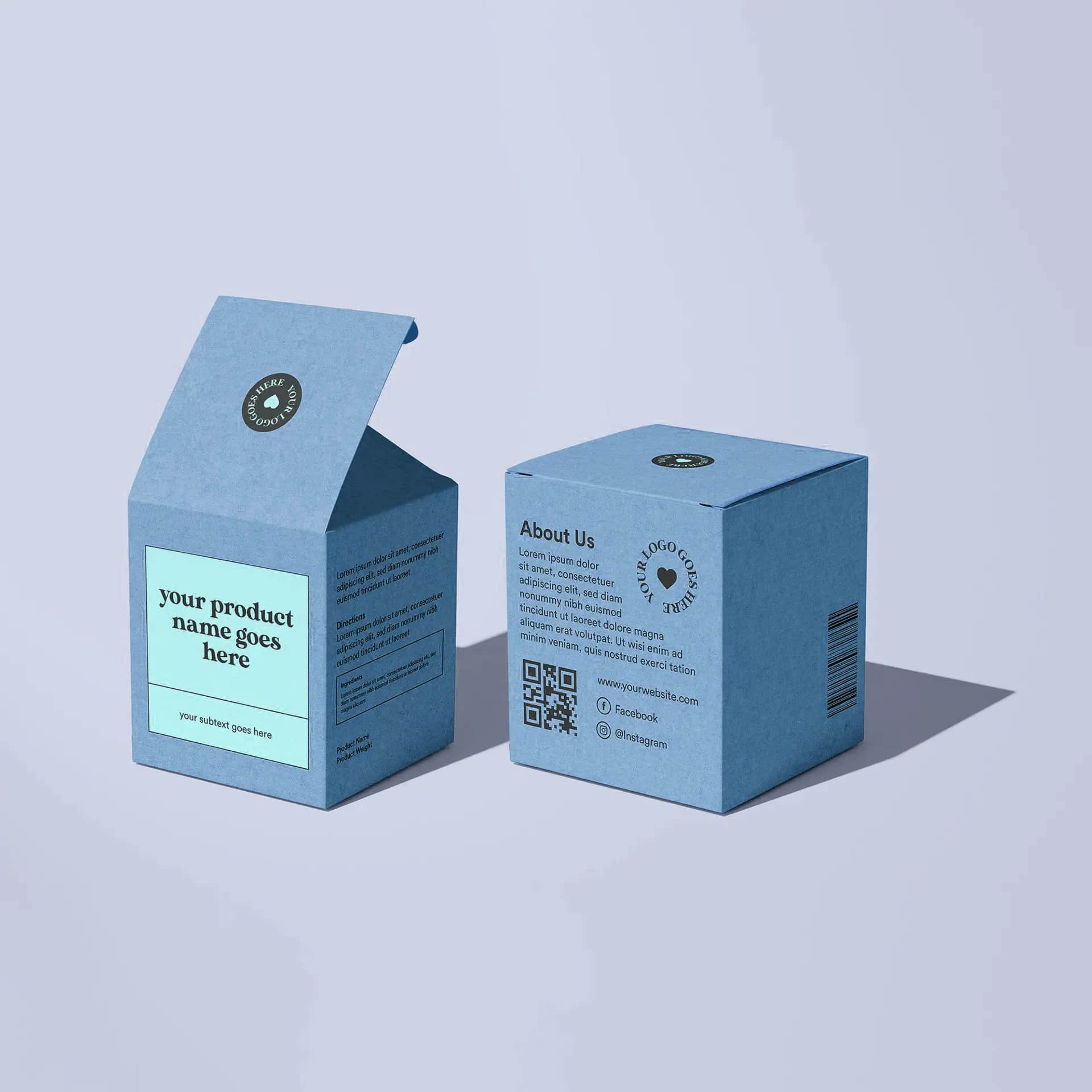 Folding cartons custom tuck-top box