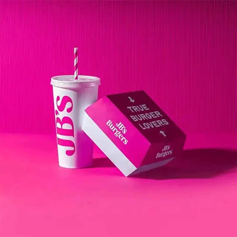 Custom burger boxes packaging for fast food restaurants and takeaway branding