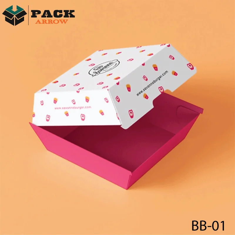 Custom Burger Boxes by Pack Arrow