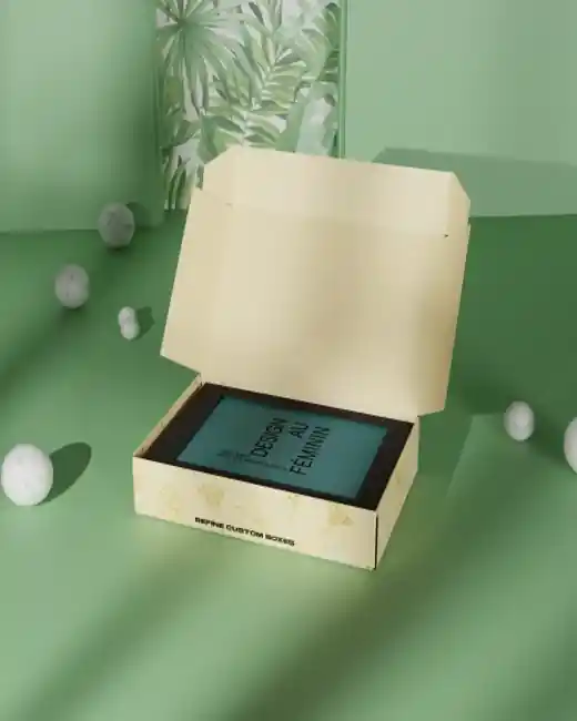 Custom Mailer Book Box Light Yellow Packaging PackArrow