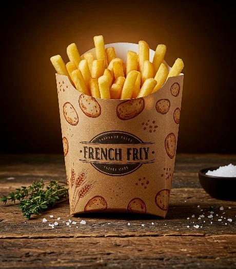 Kraft French Fry Box – Eco-Friendly Food Packaging by Pack Arrow